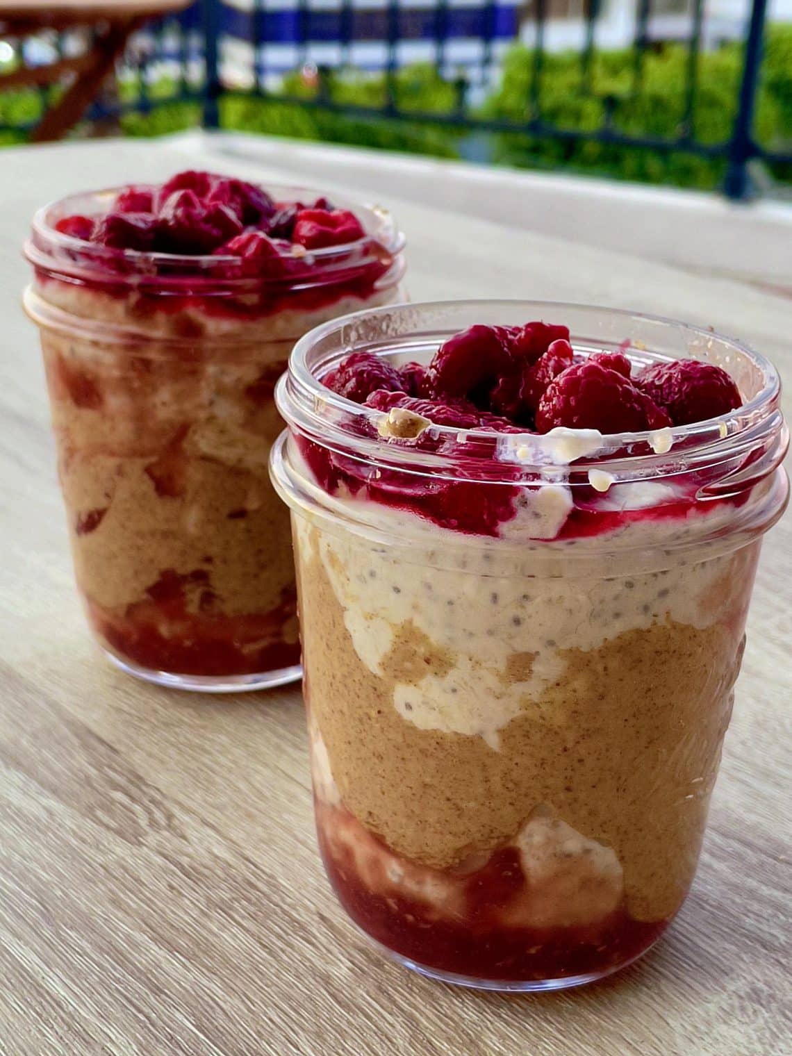 Peanut Butter & Jam Overnight Oats