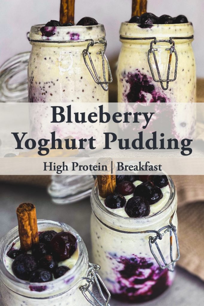 Protein Blueberry Yoghurt Pudding