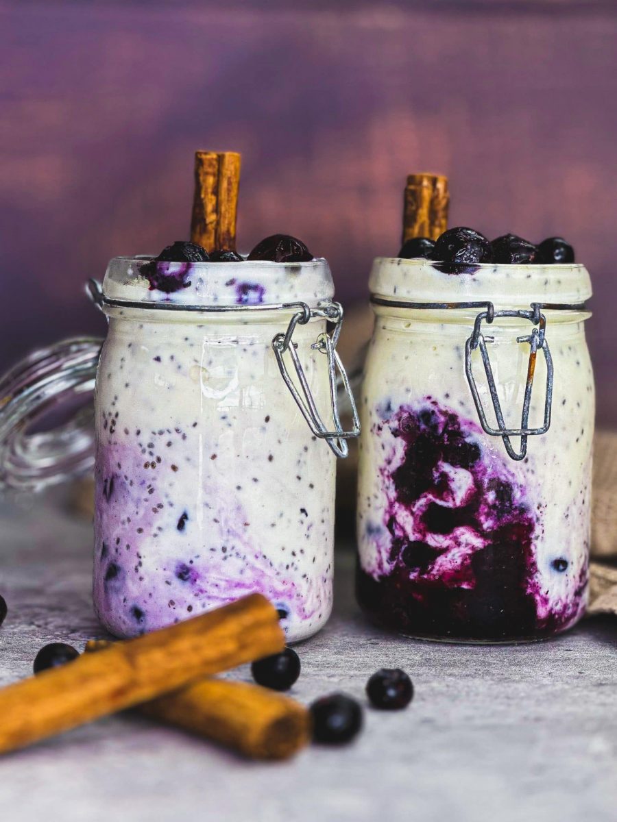 Protein Blueberry Yoghurt Pudding