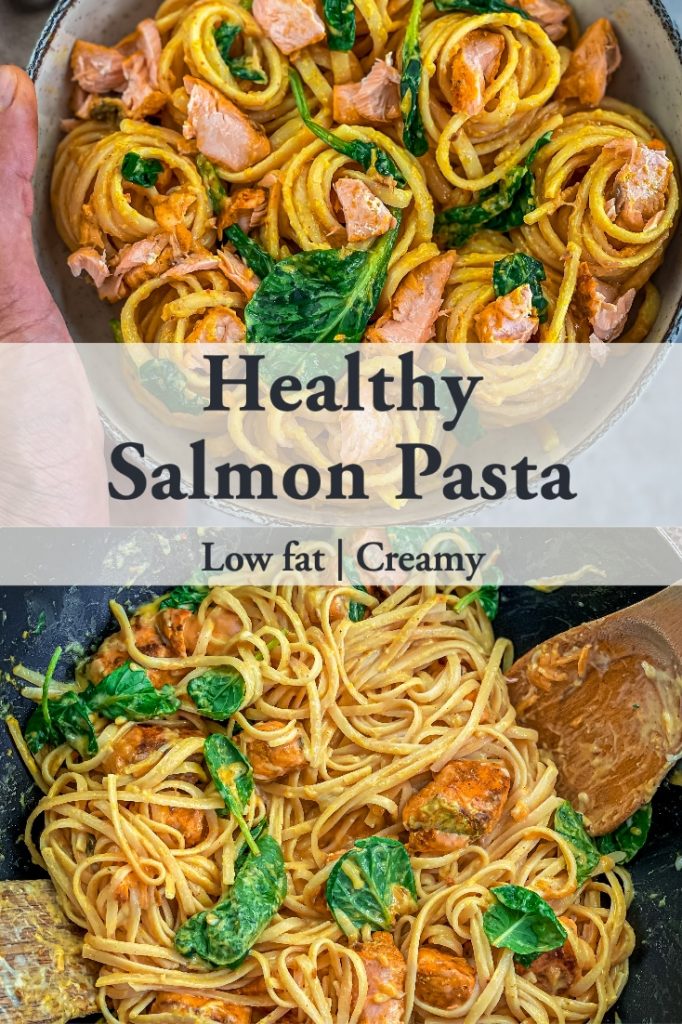 Healthy Creamy Salmon Pasta