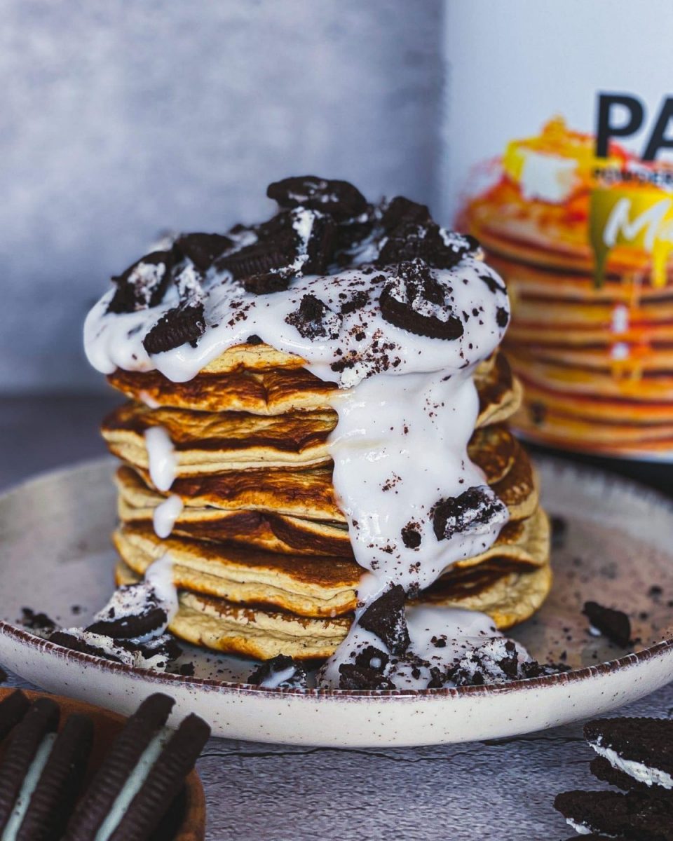 Oreo Protein Pancakes