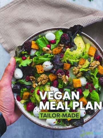 Product photo - vegan plan